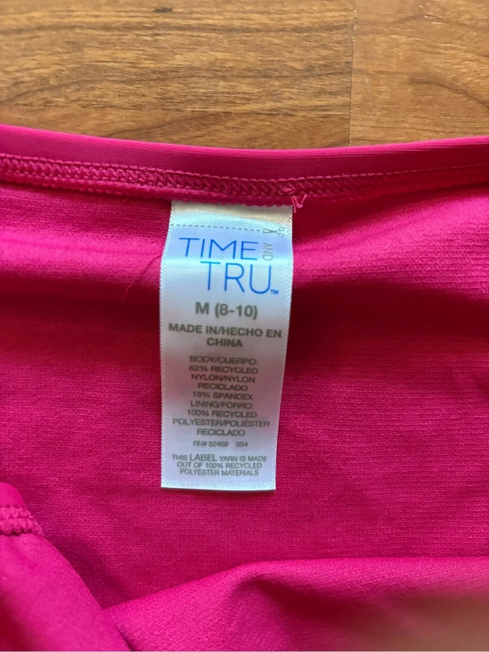 Time and Tru Hot Pink Bikini Bottom - Classic Low Rise